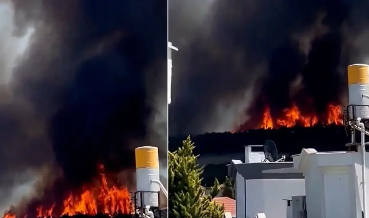 Çanakkale’de Orman Yangını! Alevler Hızla Yayılıyor, Tahliyeler Başladı