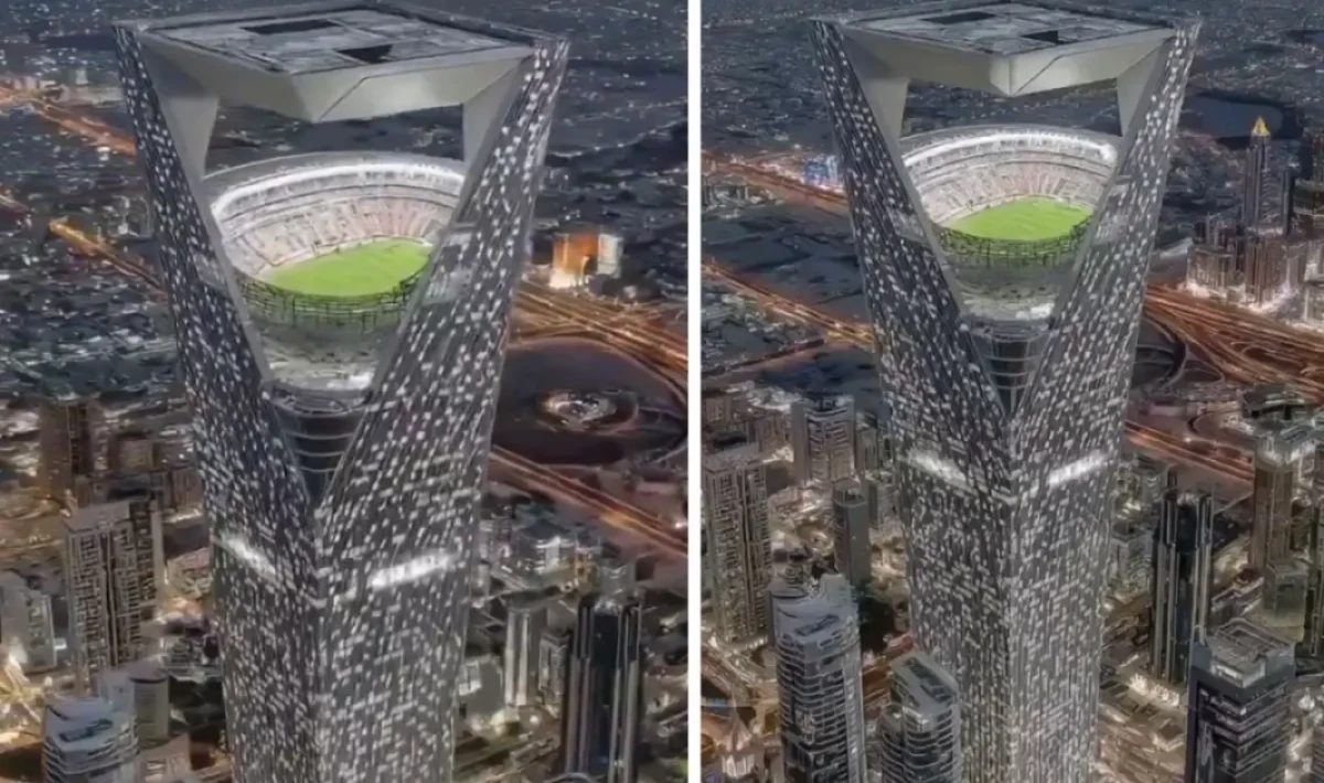 Çılgın Proje Tanıtıldı! 350 Metre Yüksekte Dünya Kupası