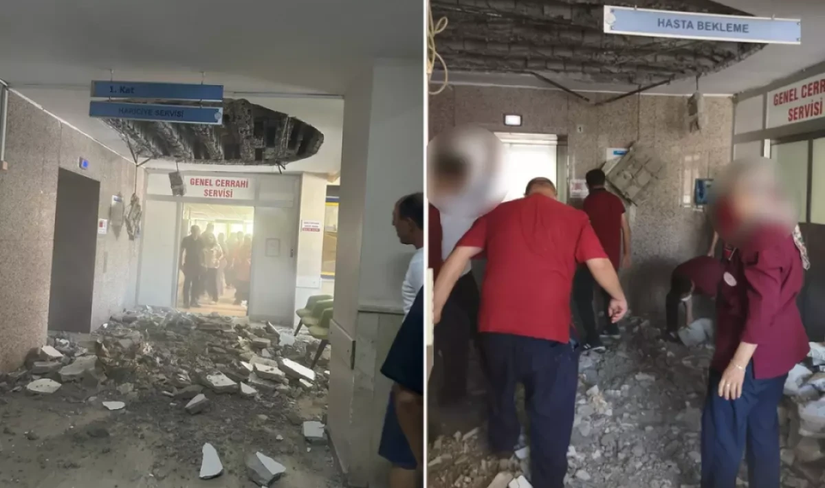 Denizli Devlet Hastanesi'nin Tavanı Çöktü: İhmal Faciası Gözler Önüne Serildi