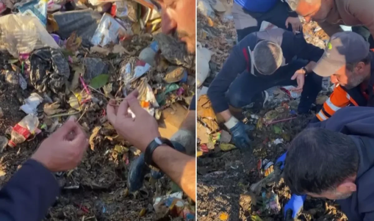 Düşürdüğü 40 Gram Altın 40 Tonluk Çöplükte Bulundu — Kadın Gözyaşlarına Hakim Olamadı