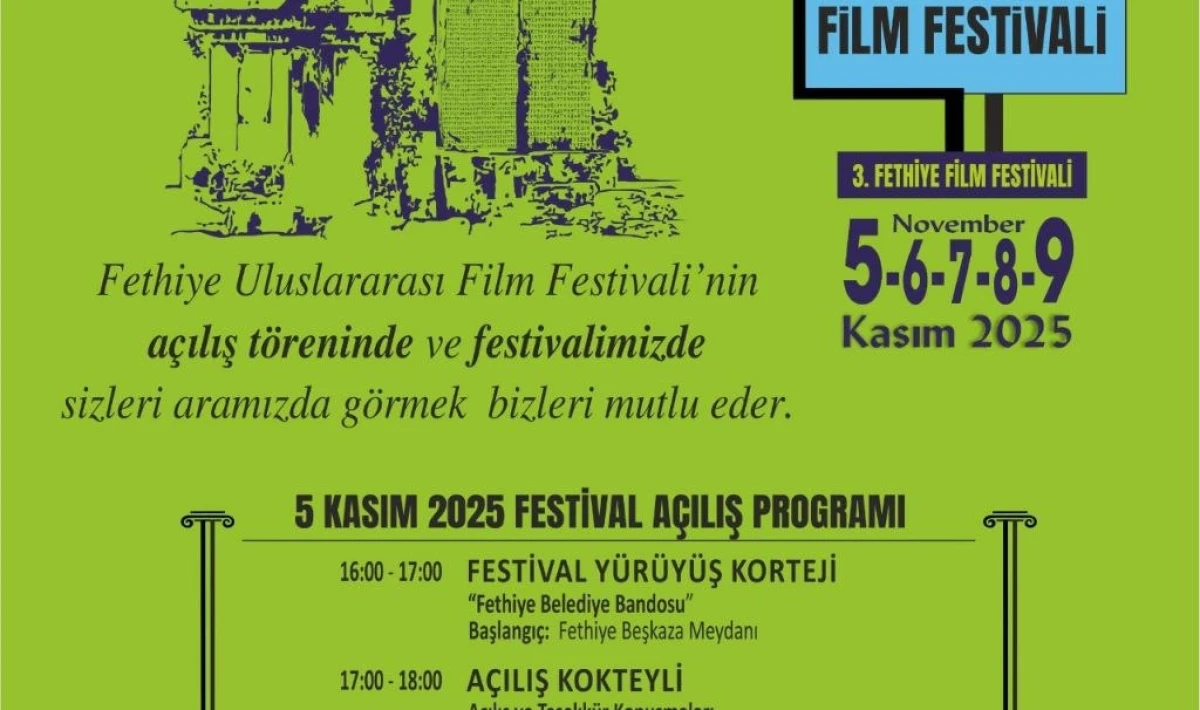 FETHİYE ULUSLARARASI FİLM FESTİVALİ BAŞLIYOR!