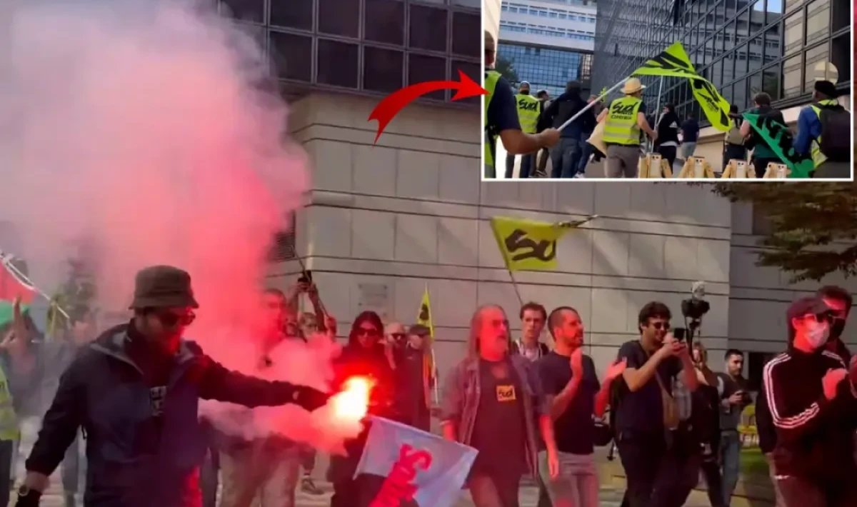 Fransa’da Kemer Sıkma Protestoları Büyüyor: Sendikacılar Bakanlık Binasını Bastı