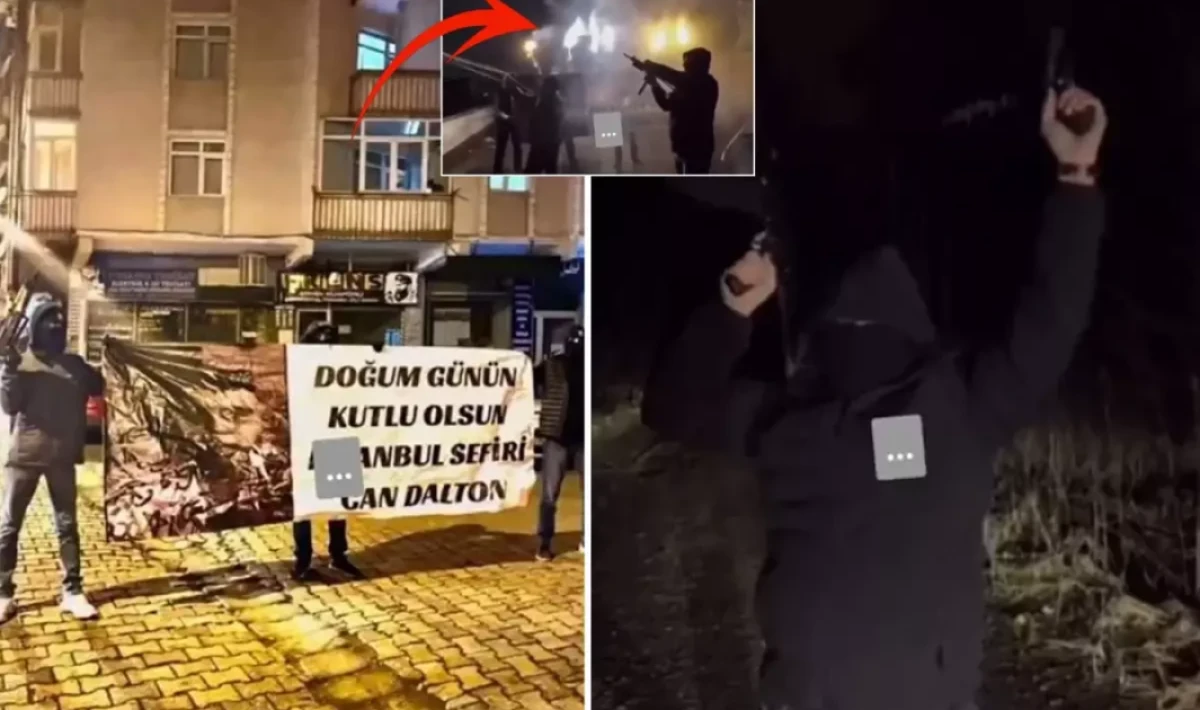 Görüntüler Dehşet Verici: Türkiye’ye Korku Salan Çete Liderinin Doğum Günü Kutlaması