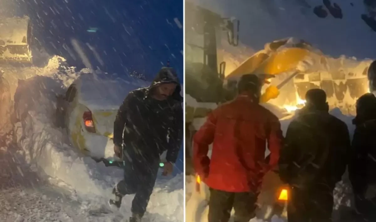 Hakkari’de Çığ Paniği: Kar Altında Kalan Otomobildeki 3 Kişi Sağ Kurtarıldı