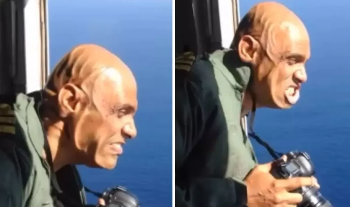 Hindistan’da Eski Donanma Subayından 20 Bin Fit’te Viral O Anlar