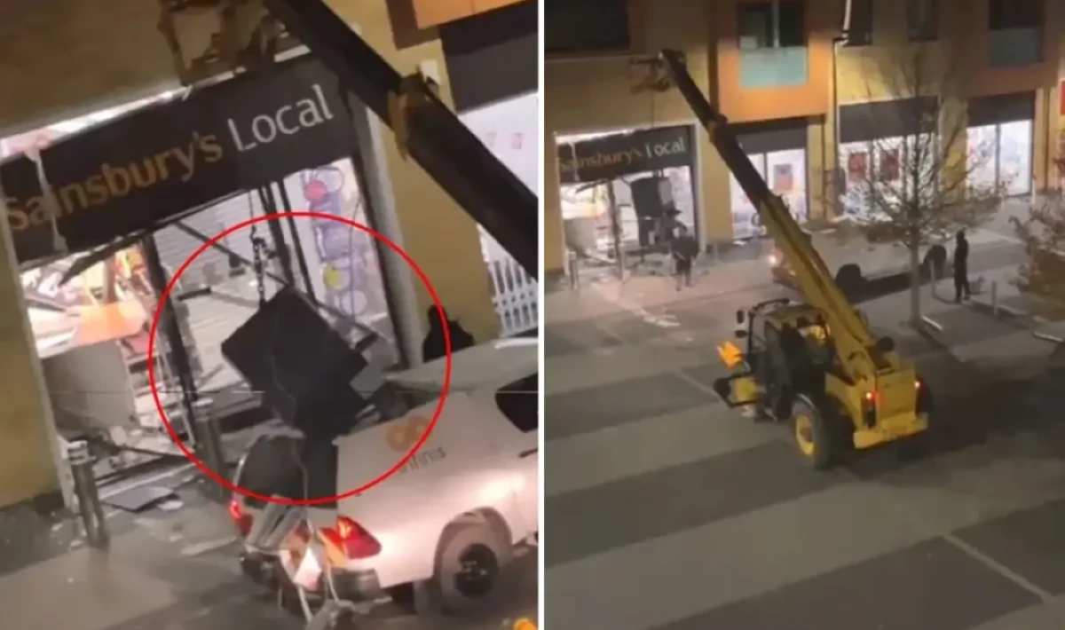 İş Makinesi ile ATM Çaldılar: Güvenlik Kameraları Kaydetti