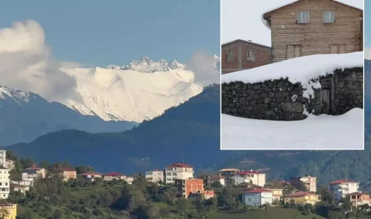 Kaçkar Dağları Beyaza Büründü: Sonbaharın İlk Karı Sabaha Renk Getirdi