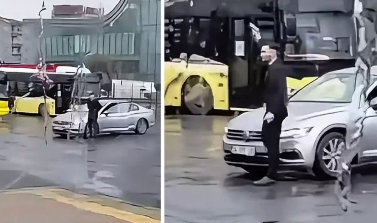 Kağıthane'de Otobüs Durağında Havaya Ateş Açtı: O Anları Arkadaşı Kaydetti