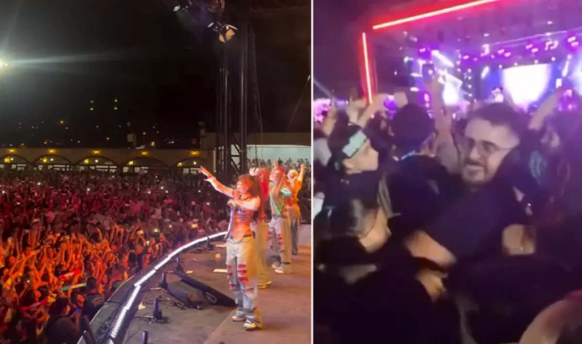 Manifest konserinde kavga gölge düşürdü! Tokat anı kameraya yansıdı