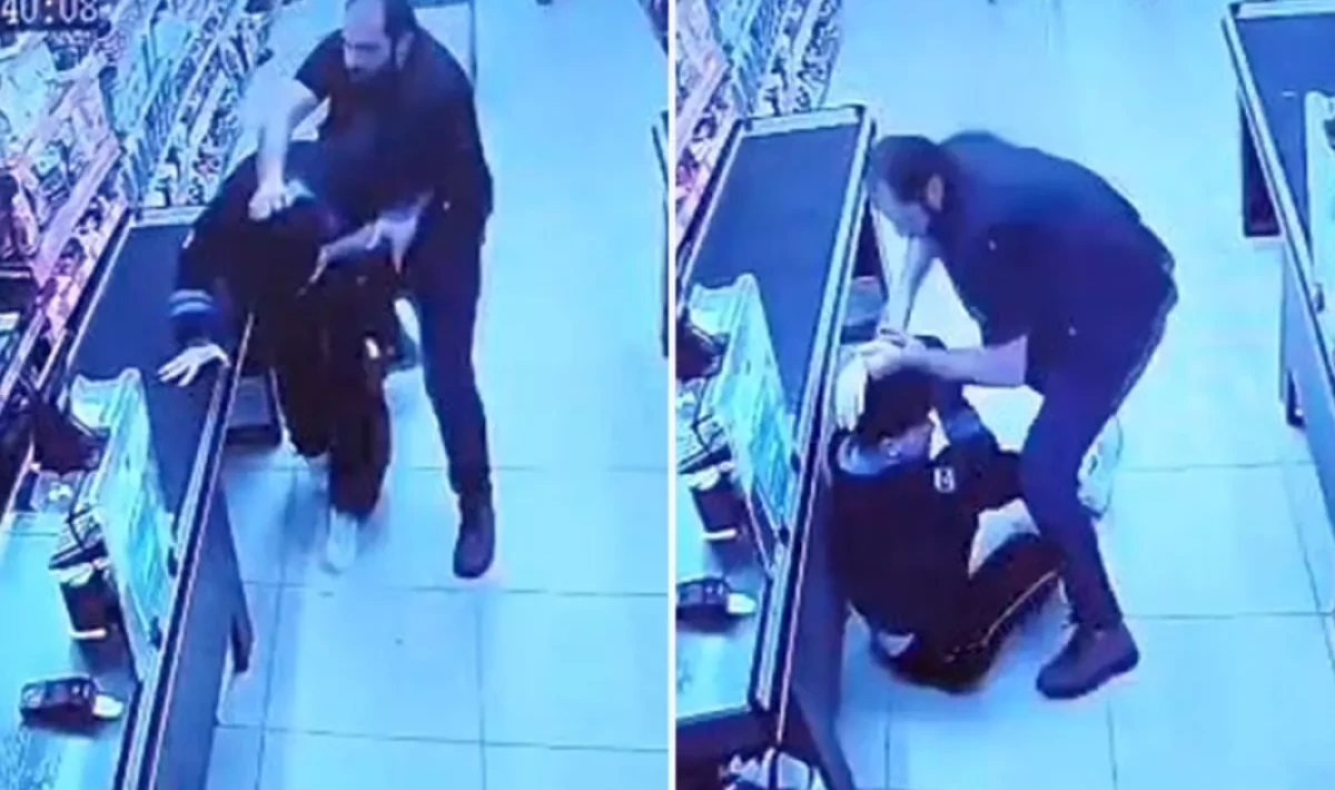 Market darbesi! Müşteri ile çalışan arasında arbede yaşandı