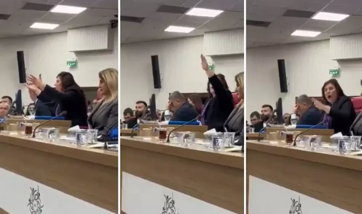 Özlem Çerçioğlu’nun Masaya Küplere Bindiği An Sosyal Medyada Konu Oldu