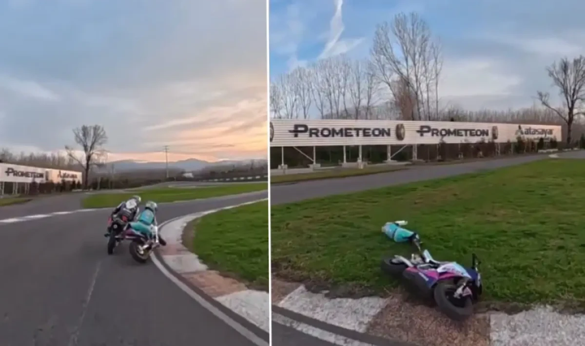 Toprak Razgatlıoğlu ile Zayn Sofuoğlu Piste Çıktı: Antrenmanda Küçük Kaza