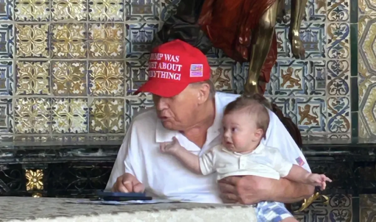 Trump dede rolüyle gündemde: Torunuyla samimi anlar