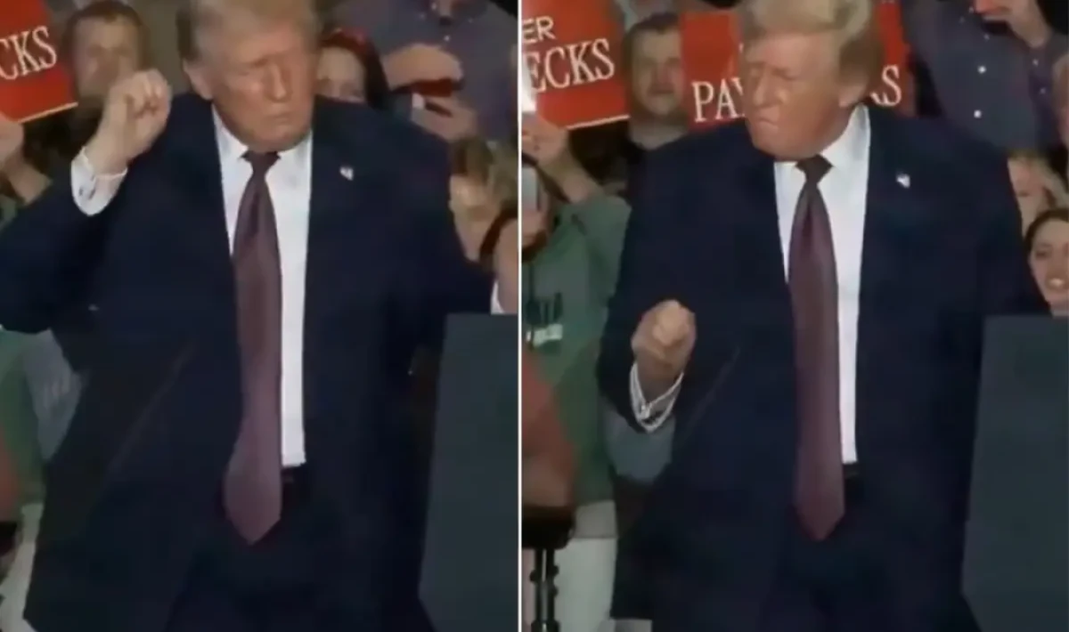 Trump’tan Kuzey Carolina Mitinginde Sürpriz Gösteri: Ekonomi Konuşuldu, Dans Gündem Oldu